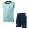 Germany 2026/27 Green Sleeveless Shorts - Front View Germany 2026/27 Green Sleeveless Shorts - Front View | KFCOOL