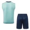 Germany 2026/27 Green Sleeveless Shorts - Back View Germany 2026/27 Green Sleeveless Shorts - Back View | KFCOOL
