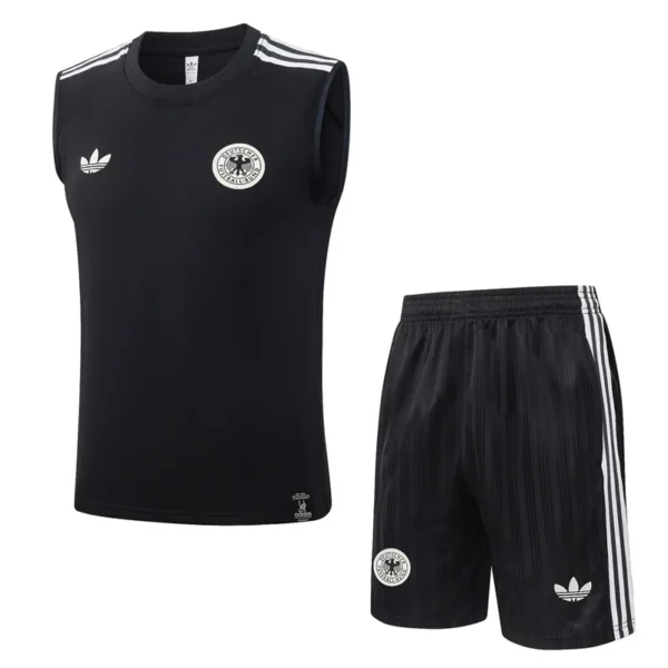 Germany 2026/27 Grey Sleeveless Shorts - Front View Germany 2026/27 Grey Sleeveless Shorts - Front View | KFCOOL