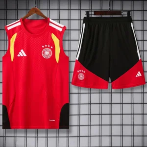 Germany 2026/27 Red Sleeveless Shorts - Front View | KFCOOL