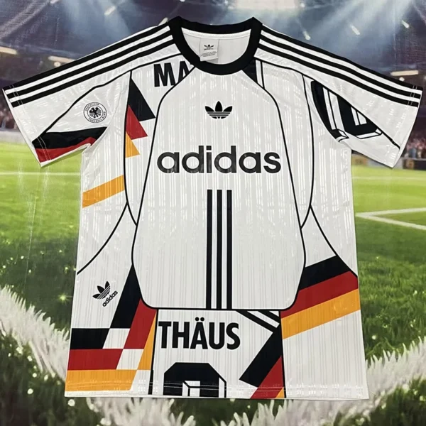 Germany 2026/27 White Black Special Edition Training Shirt - Front View | KFCOOL
