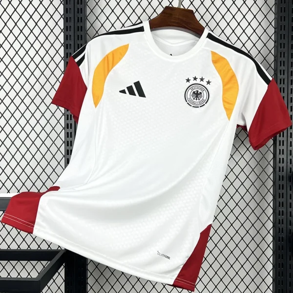 Germany 2026/27 White Red Training Shirt - Front View Germany 2026/27 White Red Training Shirt - Front View | KFCOOL