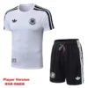 Germany 2026/27 White Black Training Short Suit Player Version - Front View | KFCOOL