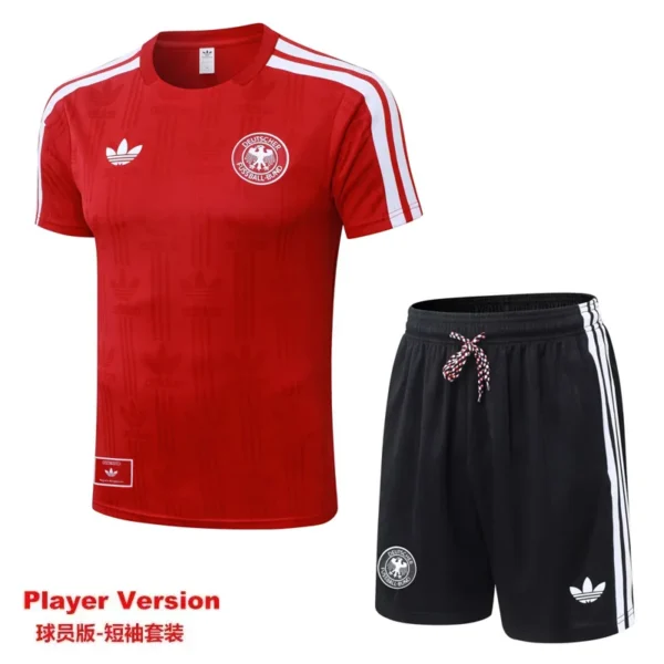 Germany 2026/27 Red Training Short Suit Player Version - Front View | KFCOOL