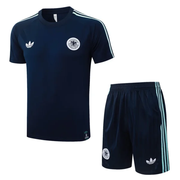 Germany 2026/27 Royal Blue Training Short Suit - Front View Germany 2026/27 Royal Blue Training Short Suit - Front View | KFCOOL