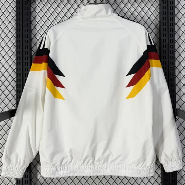 Germany 2026/27 White Black Windbreaker - Back View - KFCool – Football Jerseys & Soccer Kits Store Germany 2026/27 White Black Windbreaker - Back View | KFCOOL