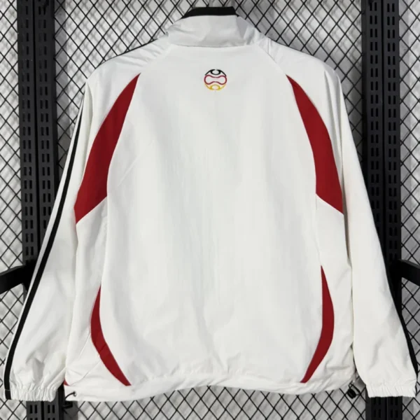 Germany 2026/27 White Yellow Windbreaker - Back View - KFCool – Football Jerseys & Soccer Kits Store Germany 2026/27 White Yellow Windbreaker - Back View | KFCOOL