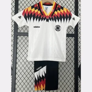 Germany 1994/95 Retro Home Kids Kit Fan Version - Front View Germany 1994/95 Retro Home Kids Kit Fan Version - Front View | KFCOOL