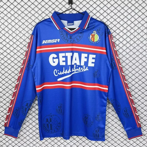 Getafe 1998/99 Retro Home Long Sleeve Jersey Fan Version - Front View | KFCOOL