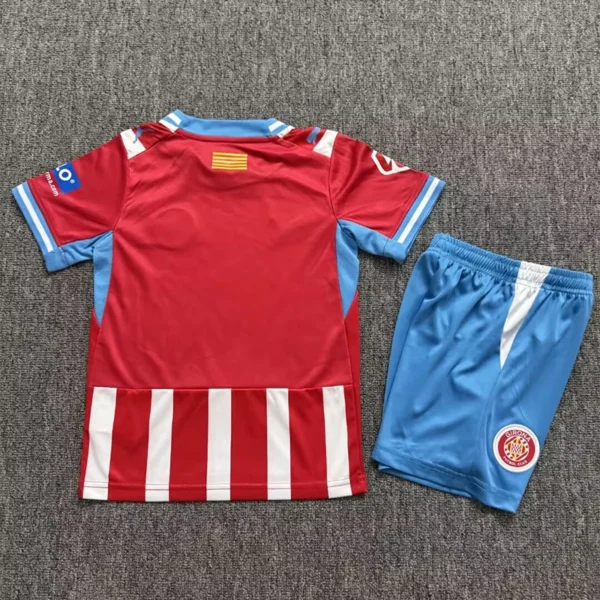 Girona 2026/27 Home Kids Kit Fan Version - Back View | KFCOOL