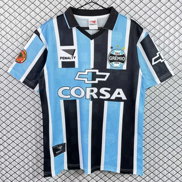 Gremio 1998/99 Retro Home Jersey Fan Version - Front View | KFCOOL