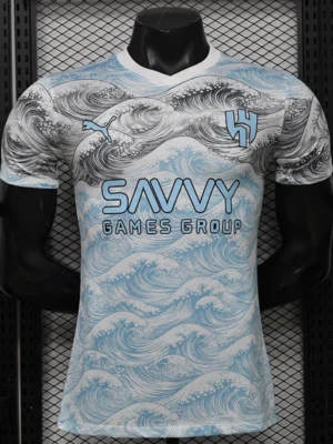 Al Hilal 2026/27 Grey Blue Special Edition Jersey Player Version - Front View | KFCOOL