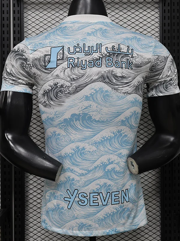 Al Hilal 2026/27 Grey Blue Special Edition Jersey Player Version - Back View | KFCOOL