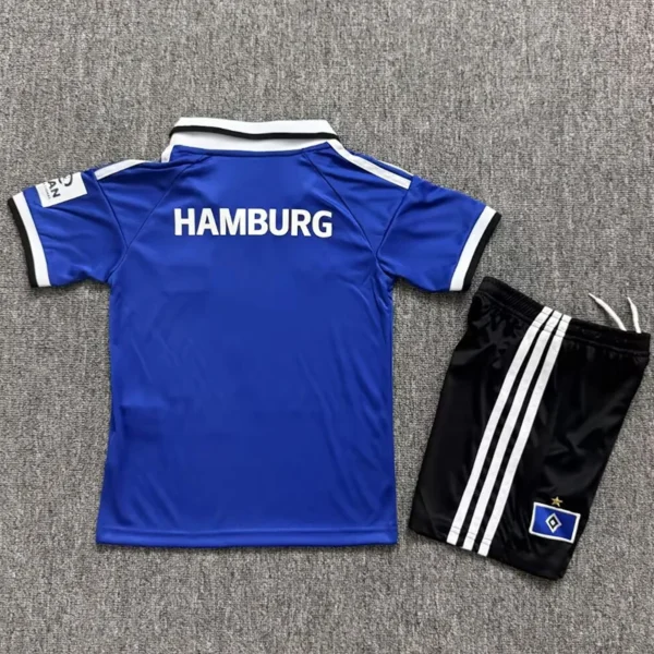 Hamburg 2026/27 Away Kids Kit Fan Version - Back View | KFCOOL
