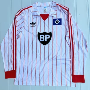 Hamburg 1983/84 Retro Home Long Sleeve Jersey Fan Version - Front View | KFCOOL