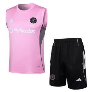 Inter Miami 2025/26 Pink Sleeveless Shorts - Front View | KFCOOL