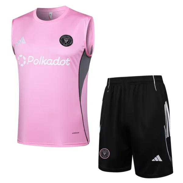 Inter Miami 2025/26 Pink Sleeveless Shorts - Front View | KFCOOL
