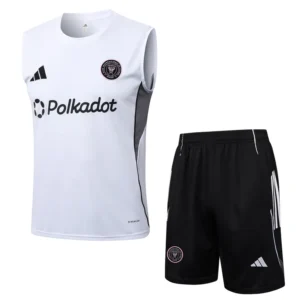 Inter Miami 2025/26 White Sleeveless Shorts - Front View | KFCOOL