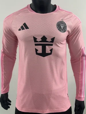 Inter Miami 2026/27 Home Long Sleeve Jersey Player Version - Front View | KFCOOL