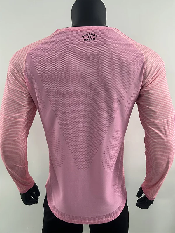 Inter Miami 2026/27 Home Long Sleeve Jersey Player Version - Back View | KFCOOL