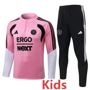 Inter Miami 2026/27 Pink Kids Half Pull Tracksuit - Front View | KFCOOL