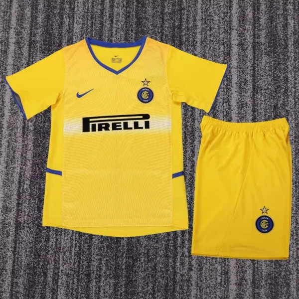 Inter Milan 2002/03 Retro Third Kids Kit Fan Version - Front View | KFCOOL