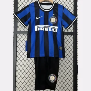 Inter Milan 2009/10 Retro Home Kids Kit Fan Version - Front View | KFCOOL
