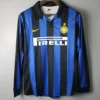 Inter Milan 1998 Retro Home Long Sleeve Jersey Fan Version - Front View Inter Milan 1998 Retro Home Long Sleeve Jersey Fan Version - Front View | KFCOOL