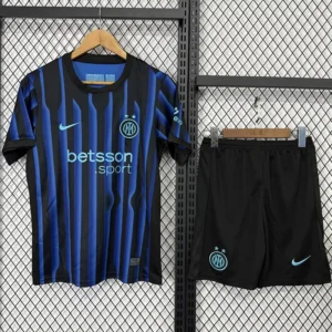 Inter Milan 2025/26 Home Kids Kit Fan Version - Front View | KFCOOL
