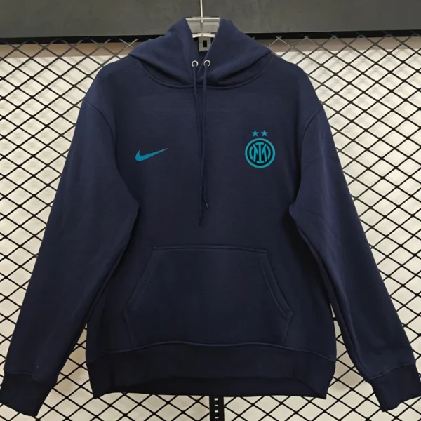 Inter Milan 2025/26 Royal Blue Hoody - Front View - KFCool – Football Jerseys & Soccer Kits Store Inter Milan 2025/26 Royal Blue Hoody - Front View | KFCOOL