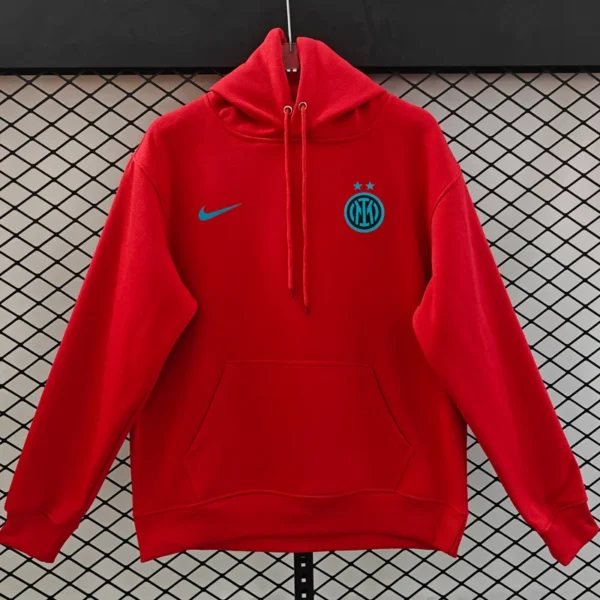 Inter Milan 2025/26 Red Hoody - Front View | KFCOOL