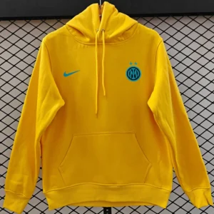 Inter Milan 2025/26 Yellow Hoody - Front View | KFCOOL