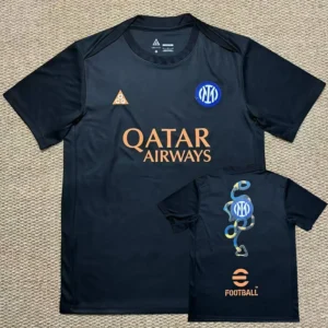 Inter Milan 2025/26 Black Training Shirt - Front View | KFCOOL