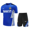 Inter Milan 2025/26 Blue Training Short Suit - Front View | KFCOOL