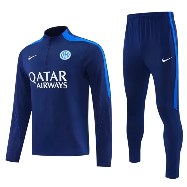 Inter Milan 2026/27 Royal Blue Half Pull Tracksuit - Front View | KFCOOL