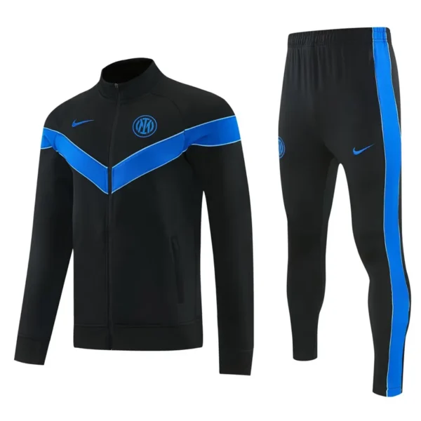 Inter Milan 2026/27 Black Jacket Tracksuit - Front View | KFCOOL