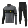 Inter Milan 2026/27 Grey Jacket Tracksuit - Front View - KFCool – Football Jerseys & Soccer Kits Store Inter Milan 2026/27 Grey Jacket Tracksuit - Front View | KFCOOL
