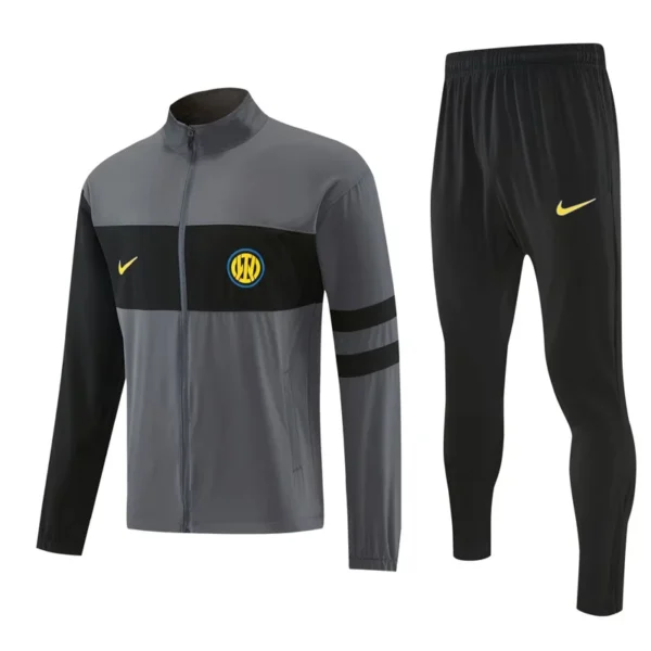 Inter Milan 2026/27 Grey Jacket Tracksuit - Front View - KFCool – Football Jerseys & Soccer Kits Store Inter Milan 2026/27 Grey Jacket Tracksuit - Front View | KFCOOL