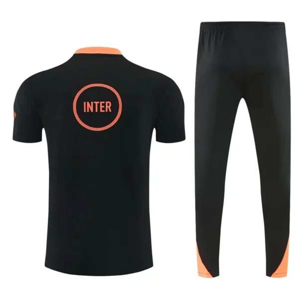 Inter Milan 2026/27 Black Short Sleeve Pants Suit - Back View | KFCOOL