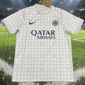 Inter Milan 2026/27 Grey White Training Shirt - Front View Inter Milan 2026/27 Grey White Training Shirt - Front View | KFCOOL