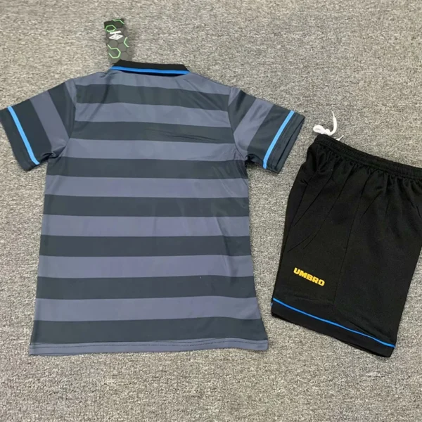 Inter Milan 1997/98 Retro Away Kids Kit Fan Version - Back View | KFCOOL