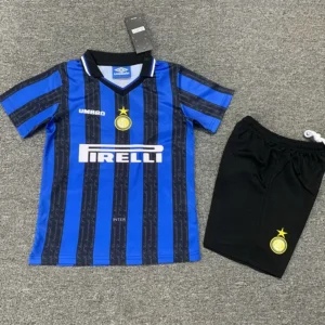 Inter Milan 1997/98 Retro Home Kids Kit Fan Version - Front View | KFCOOL