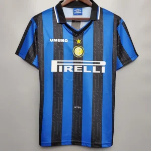 Inter Milan 1997/98 Retro Home Jersey Fan Version - Front View Inter Milan 1997/98 Retro Home Jersey Fan Version - Front View | KFCOOL
