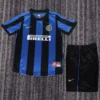Inter Milan 1999/00 Retro Home Kids Kit Fan Version - Front View - KFCool – Football Jerseys & Soccer Kits Store Inter Milan 1999/00 Retro Home Kids Kit Fan Version - Front View | KFCOOL