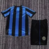 Inter Milan 1999/00 Retro Home Kids Kit Fan Version - Back View - KFCool – Football Jerseys & Soccer Kits Store Inter Milan 1999/00 Retro Home Kids Kit Fan Version - Back View | KFCOOL
