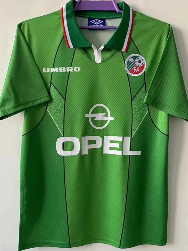 Ireland 1994/96 Retro Home Jersey Fan Version - Front View Ireland 1994/96 Retro Home Jersey Fan Version - Front View | KFCOOL