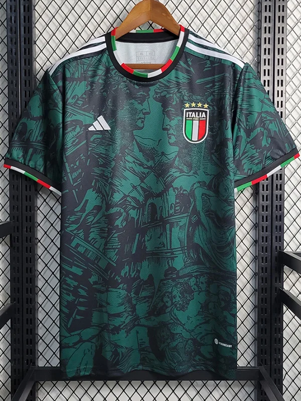 Italy 2023/24 Green Special Edition Jersey Fan Version - Front View | KFCOOL