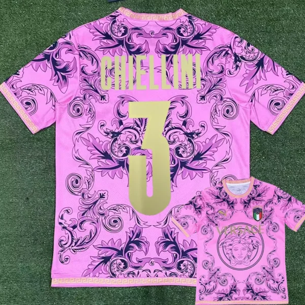 Italy 2023/24 Pink Special Edition Training Shirt - Detail View 3 | KFCOOL