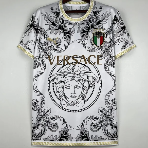 Italy 2023/24 White Special Edition Training Shirt - Front View | KFCOOL