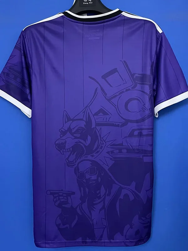 Italy 2025/26 Purple Special Edition Training Shirt - Back View | KFCOOL